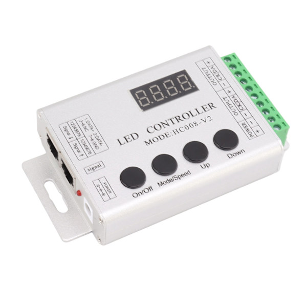 LED RGB Controller SPI Signal Light Strip Controller til 6803 1903 WS2811 WS2812B 5V til 24V