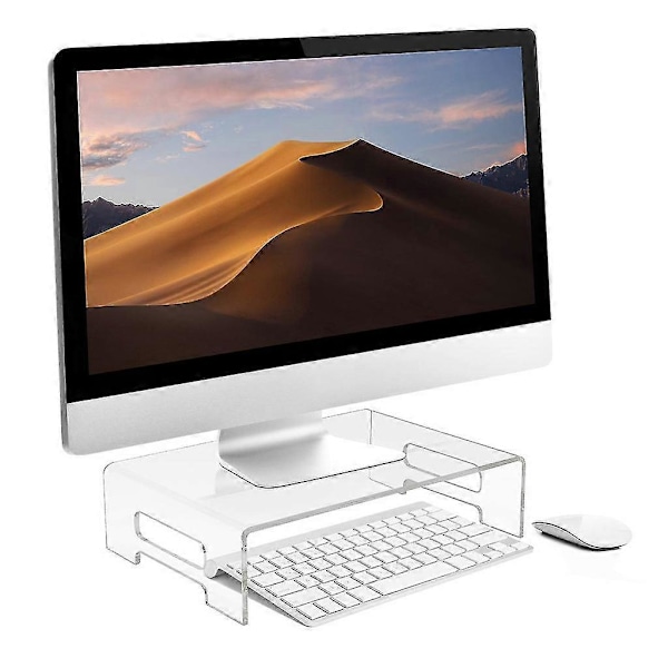 Elegant Monitorstativ Displaybricka Hylla Sängbricka Tangentbordsöverdrag