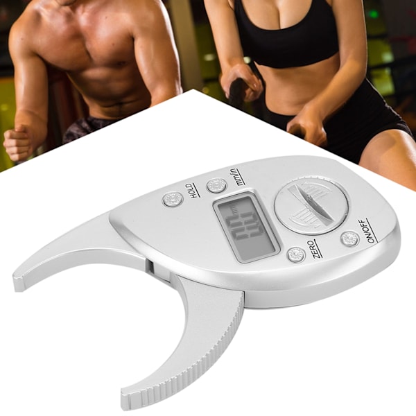 Body Fat Caliper Digital Display Hög noggrannhet Batteridriven kroppsfettmätning