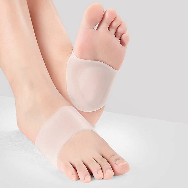 2 Par Plantarvalvsstöd Innersula Gelkuddar Ortopedisk Innersula Plantar Fasciit Ärmar för Lindring Män och Kvinnor，T-Audace