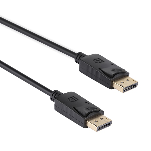 1,8M DisplayPort-kabel DP till DP-gränssnittsadapterkabel Svart Mobiltelefontillbehör