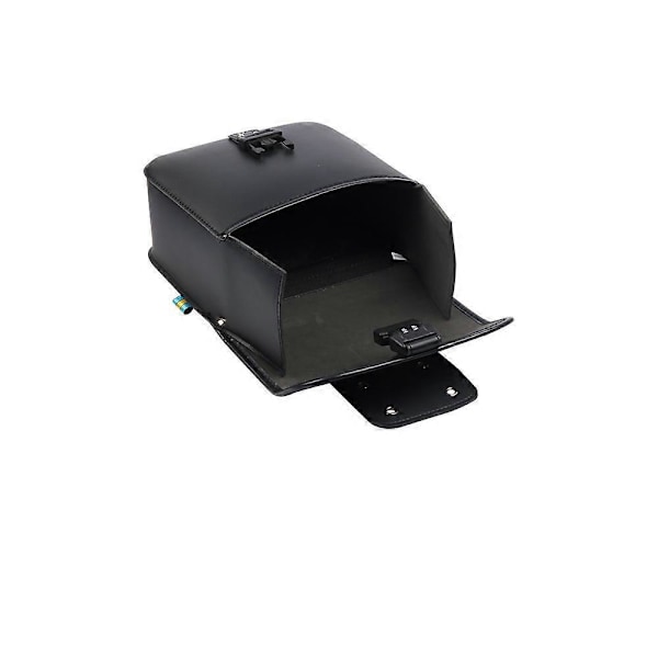 För XL883 XL1200 PU Läder Sadelväska Svart