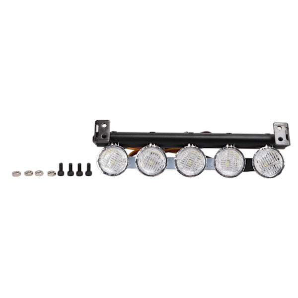 Universell RC-bil LED-taklampa Ramp för 1/10 1/8 Fjärrkontrollmodellbil SerieFem lampor