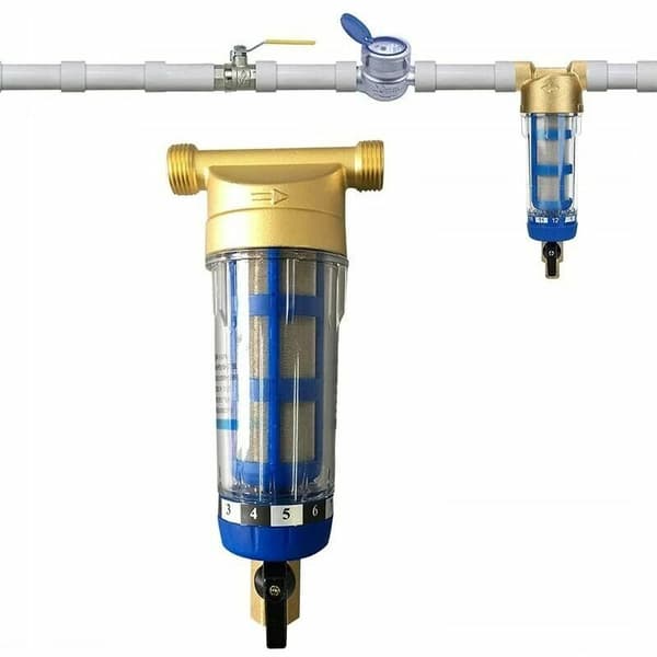 Gjenbrukbart sedimentfilter - Vannforfilter - Sedimentfilter - Mikronforfilter - Vannrensetilbehør - For brønnrør - Sediment Transparent