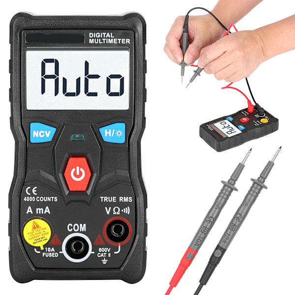 Måling af spændingstester digitalt multimeter AC/DC-display elektrisk testudstyr