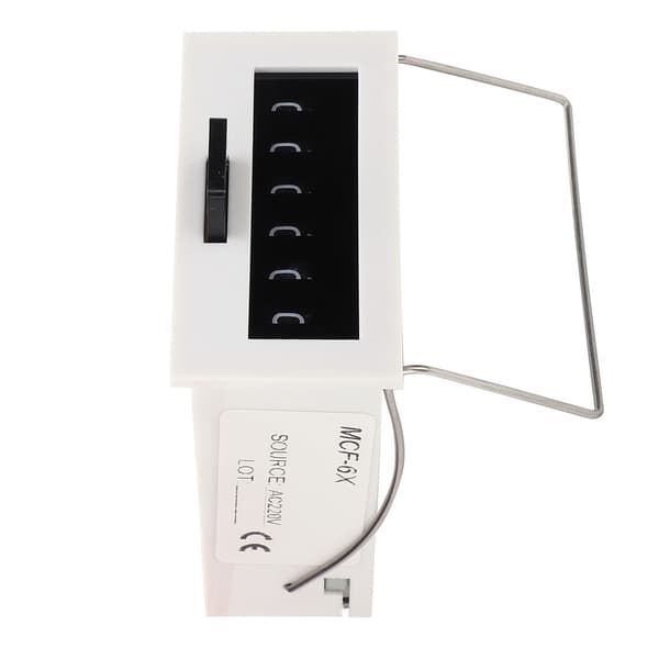 Elektromagnetisk pulsräknare 6-siffriga moduler ABS-material MCF-6X 0-999999 1.5W AC220V
