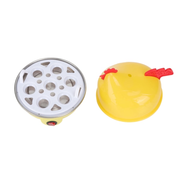 Elektrisk Eggkoker Multifunksjon Kylling Form Rapid Egg Boiler 7 Egg Kapasitet Automatisk avstengning Mini frokostmaskin EU Standard 220V