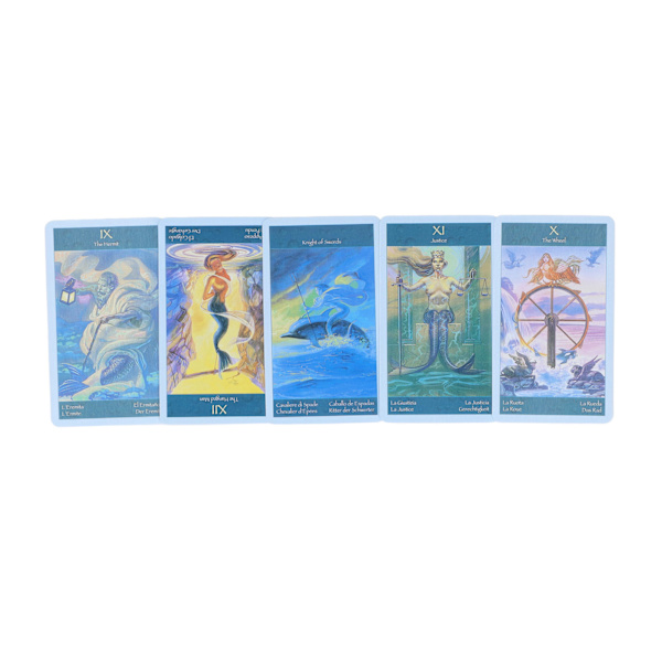 78 stk Tarot-kort Kobberplatepapir Havfruer Spådomskort for Hjemmefest Brettspill