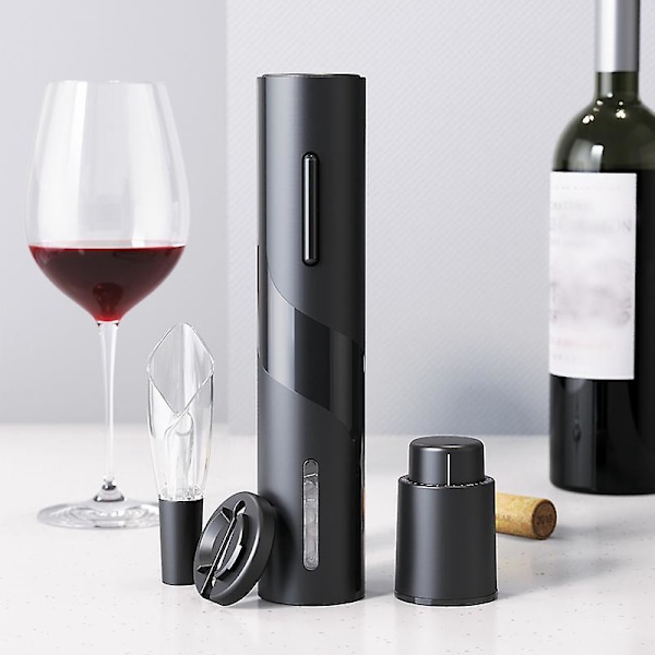 Elektrisk Vinförare Batteridriven Korkskruv med Foliebrytare En-Klick Automatisk Vinflasköppnare