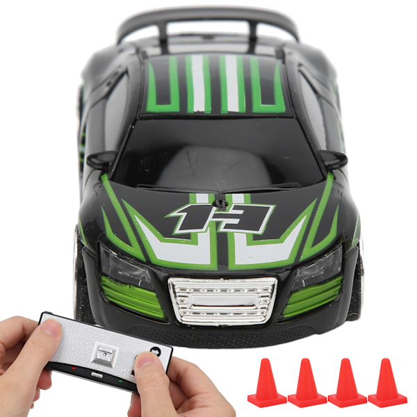 Mini RC-auto Can Box -virtalähde, nelitieohjaus, APP-kaksoistila, lapsen lelu, malli (musta)