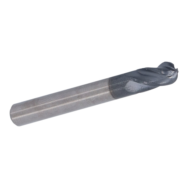 Kulförsedd ändfräs 4-skärig spiralfräs i volframkarbid CNC-frässtål för skärning R3x12xD6x50