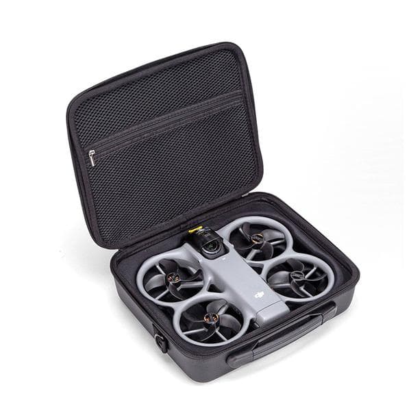 Compatible with AVATA 360 drone main unit protective case, single shoulder bag with storage box for 2 batteries grey nylon 26*20*8CM
