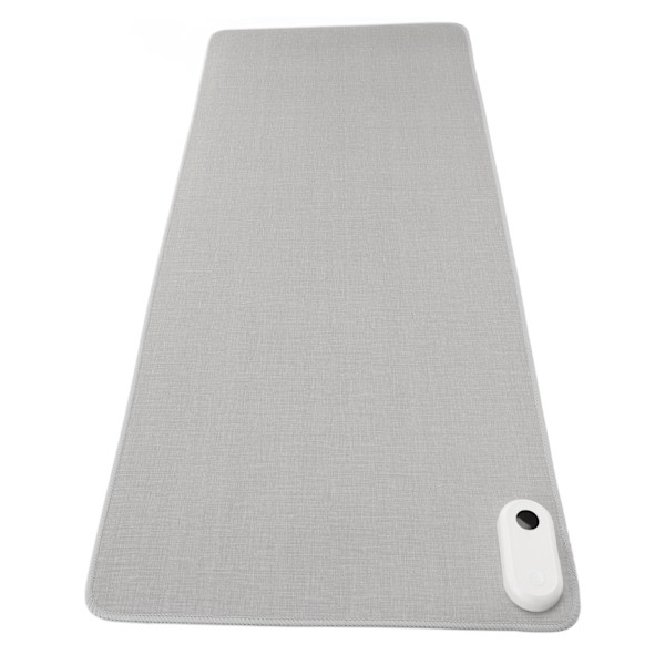 Lämmitetty hiirimatto 150 W 31 x 13 tuumaa 3 lämpötilatilaa Automaattinen sammutus Nopea lämmitys Lämmin pöytäalusta toimistotalouspöydälle EU-pistoke 220 V harmaa