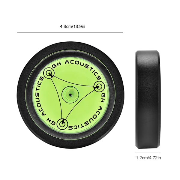 Music Hall LP Vinyl Record Turntable Bubble Degree Tonearms Set up Spirit Level (Svart)