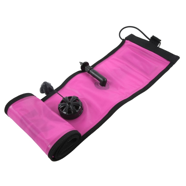 150x15cm Dykker Overflate Markørbøye Høy Synlighet Oppblåsbar Overflate Markør Signalrør Rosa