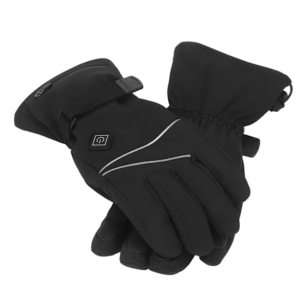 Oppvarmede hansker for ski, snowboard, elektriske oppvarmede hansker med batteri med 3 varmenivåer for ski for menn og kvinner XL