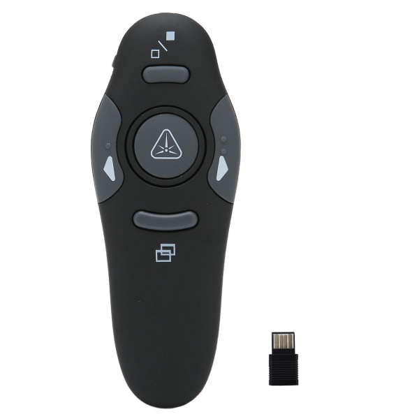 Presentation Clicker Ergonomisk handhållen 2,4 GHz trådlös presentationsfjärrkontroll med trådlös mottagare för talmötesklass