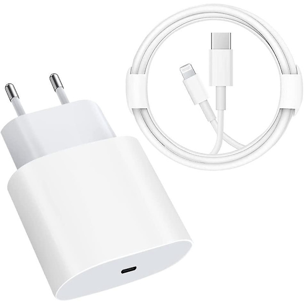 20 W PD-pikalaturi 6 jalan USB C - Lightning -kaapelilla iPhone 14 -sarjalle