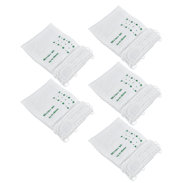 5 STK støvsuger støvpose Nonwoven støvsuger søppelpose for VORWERK VK135 VK136