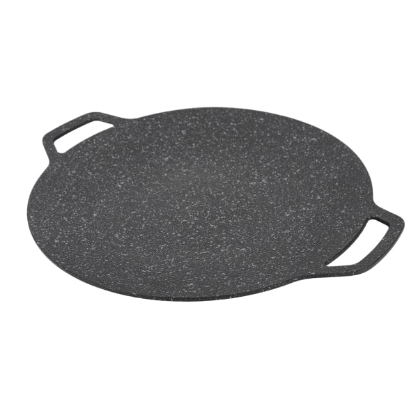 Korean BBQ Grill Pan Round High Thermal Conductivity Easy to Clean Barbecue Griddle for Indoor Outdoor Cooking 34cm/13.4in