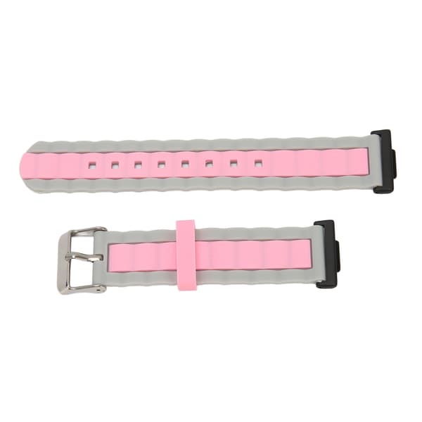 Silikonarmband Justerbart Vattentätt Elastiskt Ersättningsarmband för Watch FIT 2 Grå Rosa