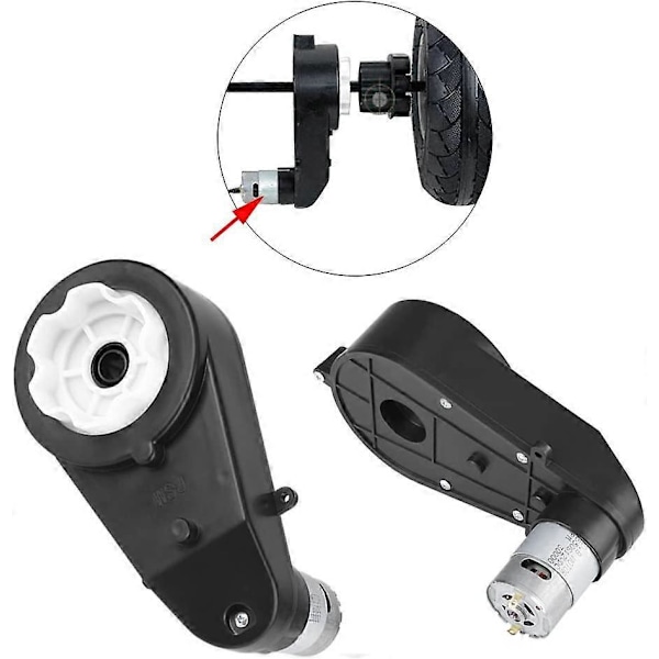 Drivmotor Växellåda Elmotor för Barnbil Leksaksbilar Ersättningsdel (12V 30000RPM)
