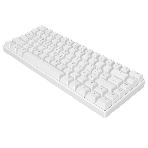 Mekanisk tastatur 82 taster RGB trådløs 2.4G BT3.0 Type C kablet tilkobling ergonomisk 1800mAh batteri kablet tastatur blå bryter