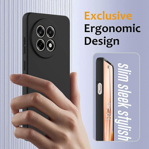 Compatible with OnePlus Ace 5 5G / OnePlus Ace 5 Pro 5G / OnePlus 13R 5G Case Compatible with MagSafe Anti-Drop Liquid Silicone Pho Black