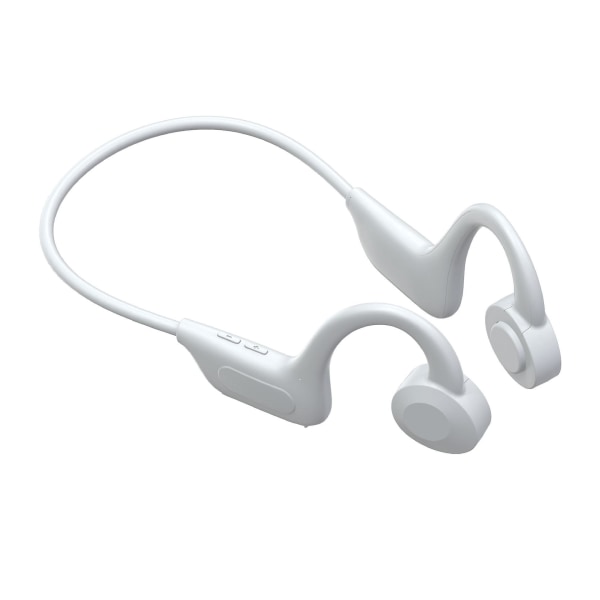 Hvit vanntett beinledning trådløse Bluetooth-sportshodetelefoner