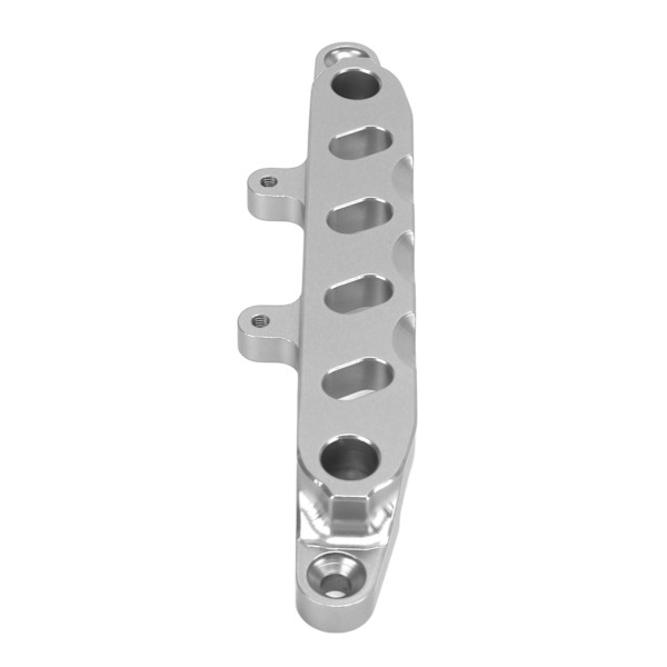 1/6 SCX6 RC-bil foran karosseristøtte ramme CNC-maskinering aluminiumlegering foran karosseriskallfeste for 1/6 SCX6 RC-bil for LER sølv