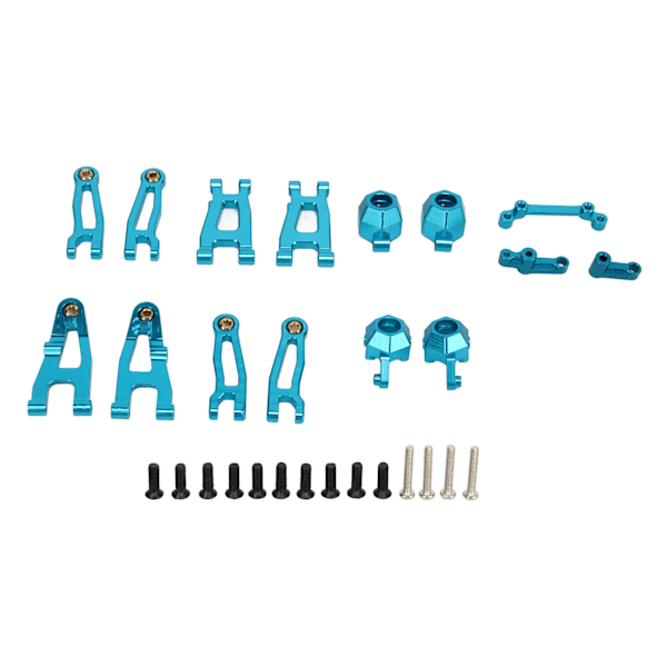 RC oppgraderingsdeler sett aluminiumlegering lett delikat RC oppgraderingssett for UDI UD1603 UD1604 1/16 bil blå