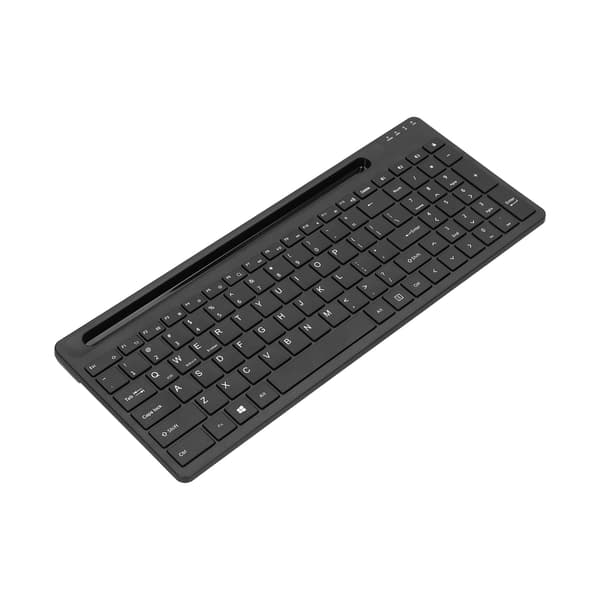 Trådløst tastatur ergonomisk datatilbehør med telefonholder for OS X for Android for Windows