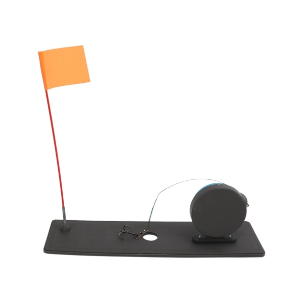 Isfiske Tip Up Pole Portabel Isfiskespö Rulle Combo med Flagga Flytande Bas för Vinterfiske