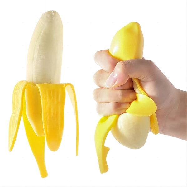 Banan Stressaflastende Legetøj Blød Klem Simuleret Banan Dekompression Nyhed Gave til Afspænding
