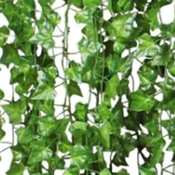 Simuleret Efeu Stok Krybende Efeu Dekorative Grønne Planter Loft Kunstig Vin Eukalyptusblade 12 STK