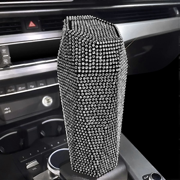 Bling Bil Affaldsspand Affaldsorganisator med Låg Rhinestone Glitter Auto Skrald Diamant Design, Lækagesikker