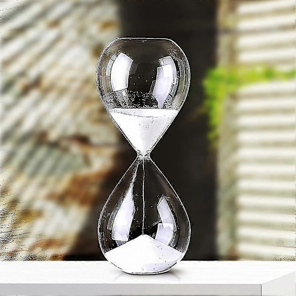 Rund Sandtimer - 5/30/60 Minuter - Timglas i Glas för Tidshantering Blå 5 Minuter