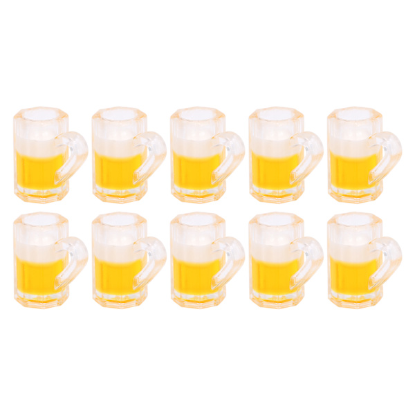 10 st 1:12 Dockhus Ölkrus Modell Miniatyr Bar Ölkrus Leksak Dekoration Tillbehör Ölkrus med Skum
