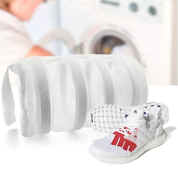 2-pack Mesh-tvättpåse med stötdämpare för tennis- och canvas-skor