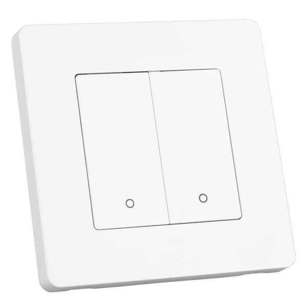 Smart lyskontakt til Zigbee 2-gangs timing dæmpning omvendt dobbeltkontrol smart switch panel AC100-240V hvid