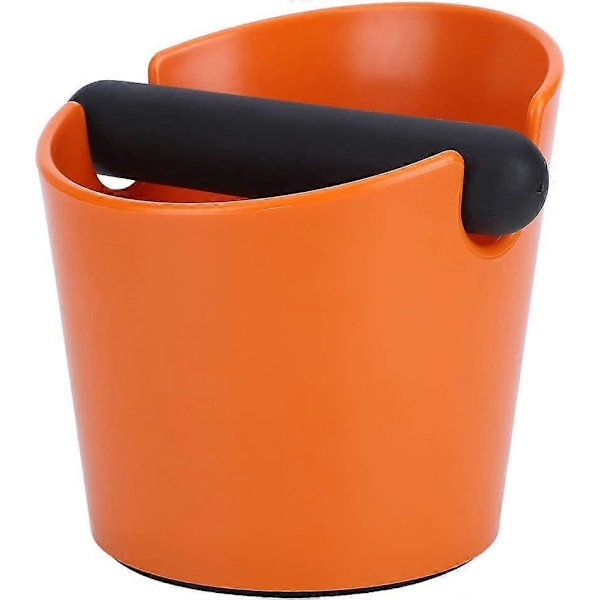 Kaffegrums Knock Box, Kaffe Knock Box Husholdnings Aftagelig Knock Bar Anti Slip Kaffegrums Dump Bin til Kaffebar Orange