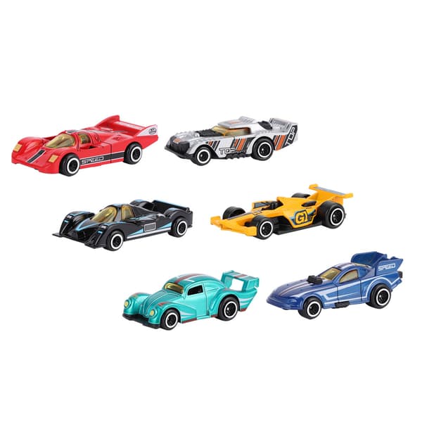 6 stk. 1:64 Ingeniør Bilmodel Legering Simulation Køretøj Bilmodel Børn Legetøj F Style
