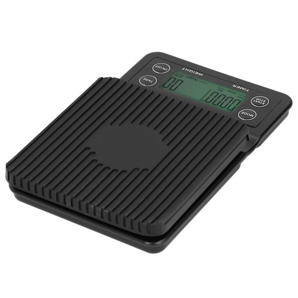 3 kg/0,1 g multifunktionel elektronisk vægt LCD digital køkken kaffevægt med timerfunktion