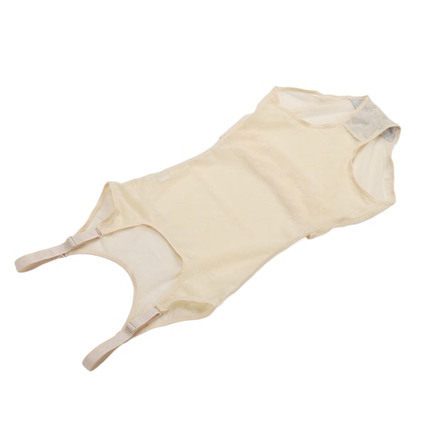 Shapewear Bodysuit Alusvaatteet Jacquard Ice Silk Thin Waist Shaper Korsetti Bodysuit naisille Ihonväri L Sopii 132,3-154,3 lb