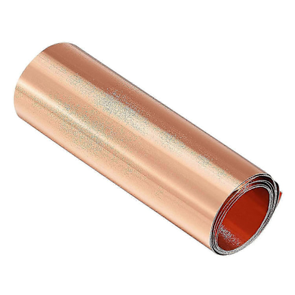 Kuparilevy, metallifoliolevy 1000mm x 100mm x 0,01mm