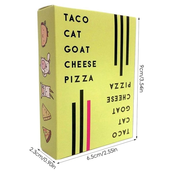 Ostpizza Spel Familjespel Pizza Engelskt Spel Kort Spel för Vuxna Tonåringar och Barn