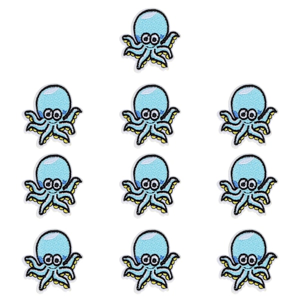 Stof klistermærker søde og levende søstjerne blæksprutte patches til tøj tørklæder sko hatte og tilbehør blæksprutte