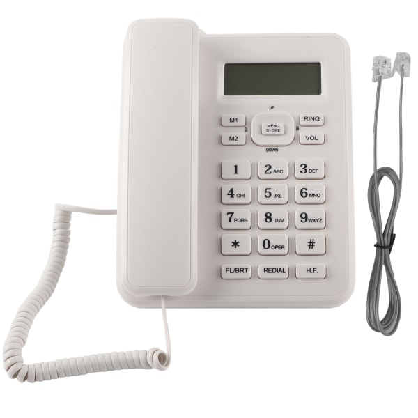 KXT6001CID Husholdningshotel Indendørs Hjem Virksomhedstelefon Fastnetudstyr Hvid