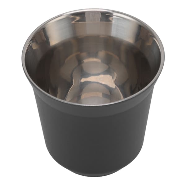304 Rustfrit Stål Kaffekrus Dobbeltvægget Isoleret Kaffe Te Kop Termisk Isolering Krus til Hjem Camping Sort 80ml