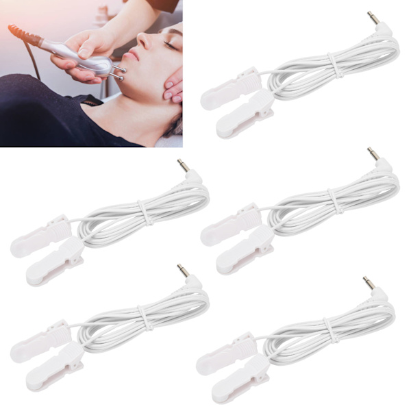 5 stk/pose 3,5 mm Øreclips Elektrode Blyledninger Kabel til TENS Unit Fysioterapimaskine
